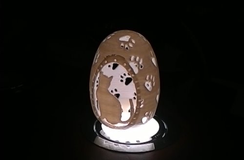 打燈3D列印之彷蛋彫